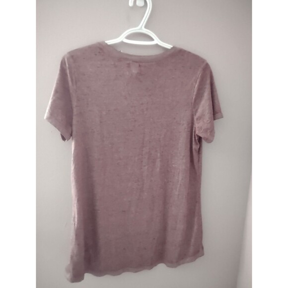 Disney Womens M Hakuna Matata Lion King Short Sleeve Tee Shirt Maroon Burnout - Picture 6 of 8